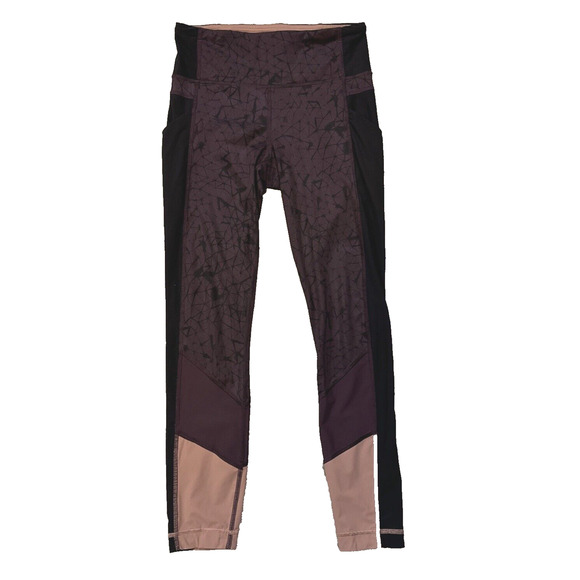 Lululemon Leggings Womens‎ Size 4 Purple Black Batik Trail Bound Tight - Picture 1 of 9